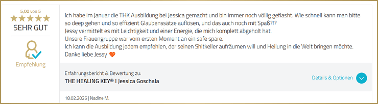 Nachricht einer Teilnehmerin